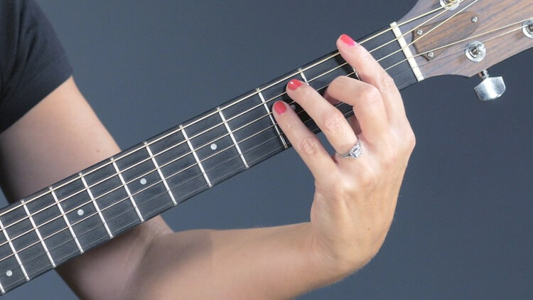 how to play an f major chord on guitar