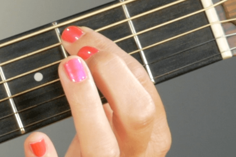 Place fingers close to the frets
